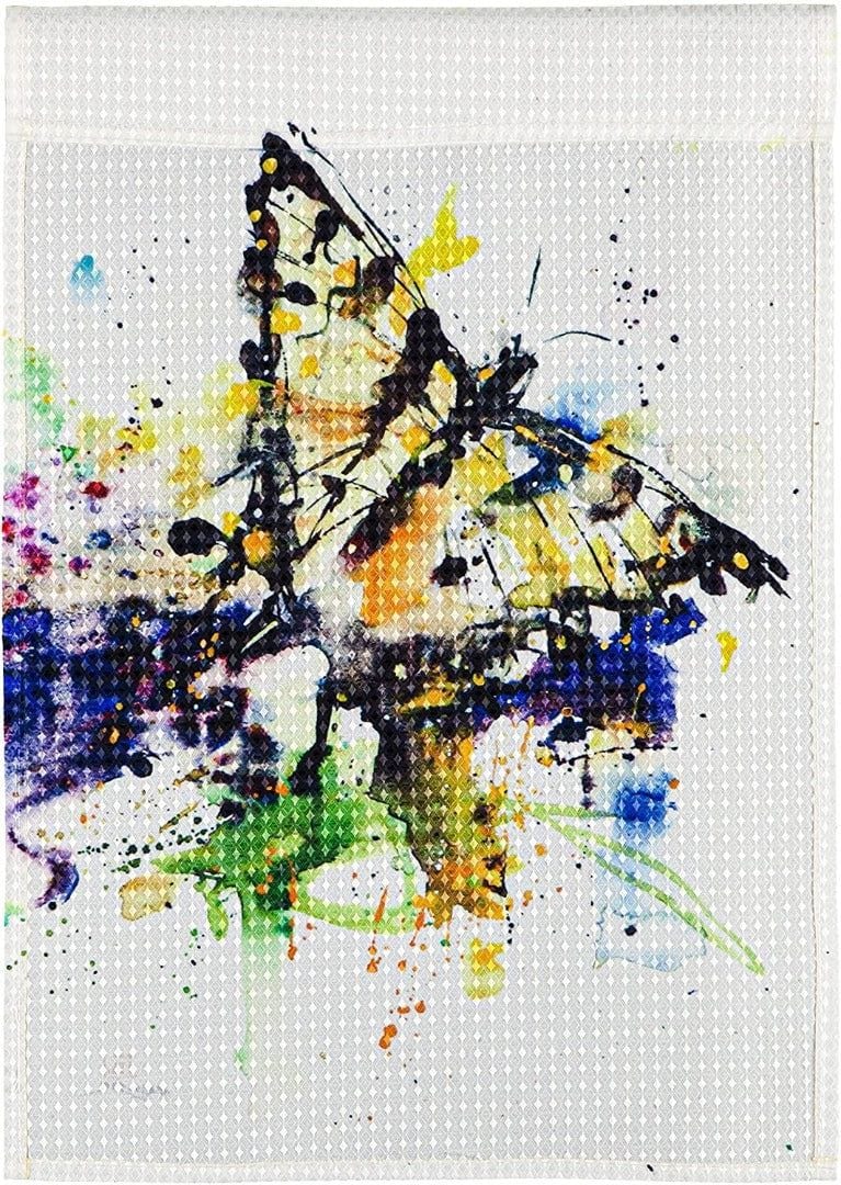 Painted Butterfly Decorative Garden Flag 2 Sided heartlandflags