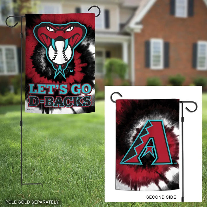 Arizona Diamondbacks Garden Flag 2 Sided Tie Dye heartlandflags