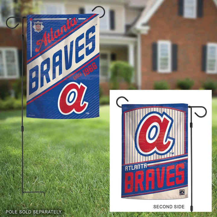 Atlanta Braves 2 Sided Cooperstown Garden Flag heartlandflags