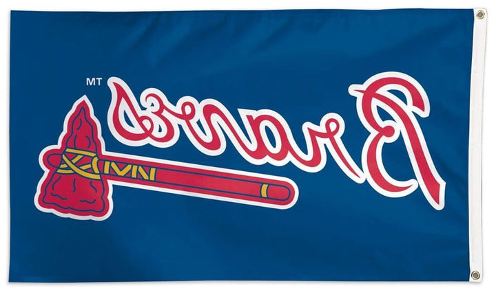 Atlanta Braves Flag 3x5 Single Sided Logo heartlandflags