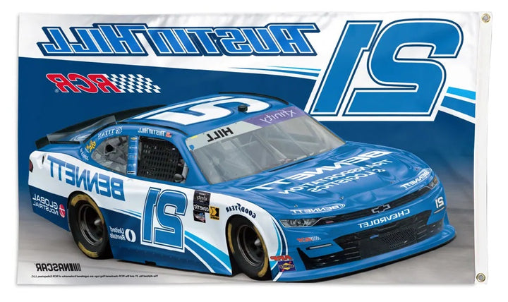 Austin Hill 3x5 NASCAR Flag heartlandflags