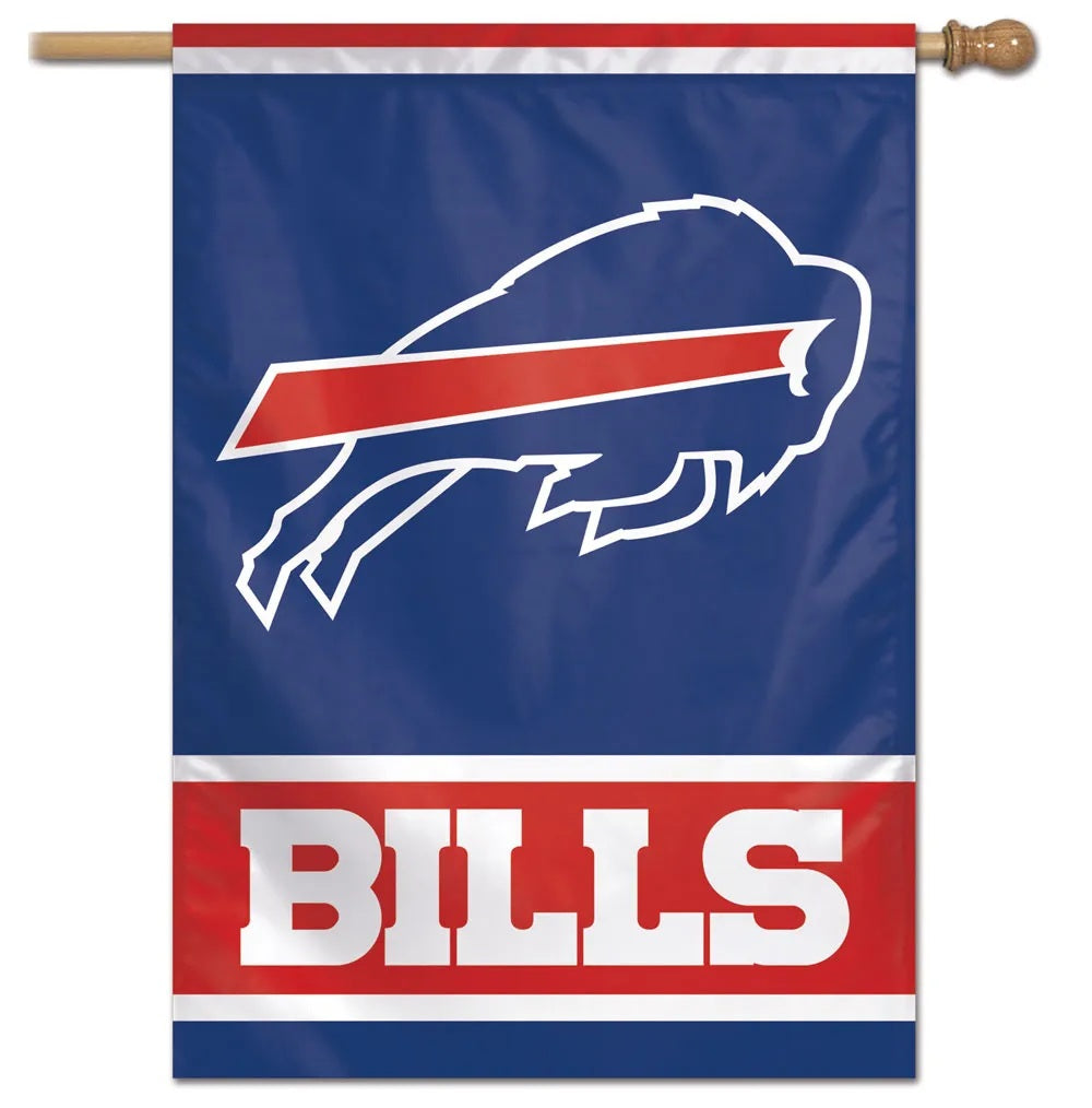 Buffalo Bills Vertical Logo Banner heartlandflags
