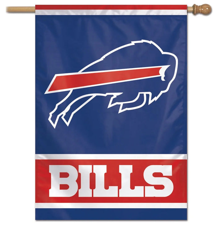 Buffalo Bills Vertical Logo Banner heartlandflags