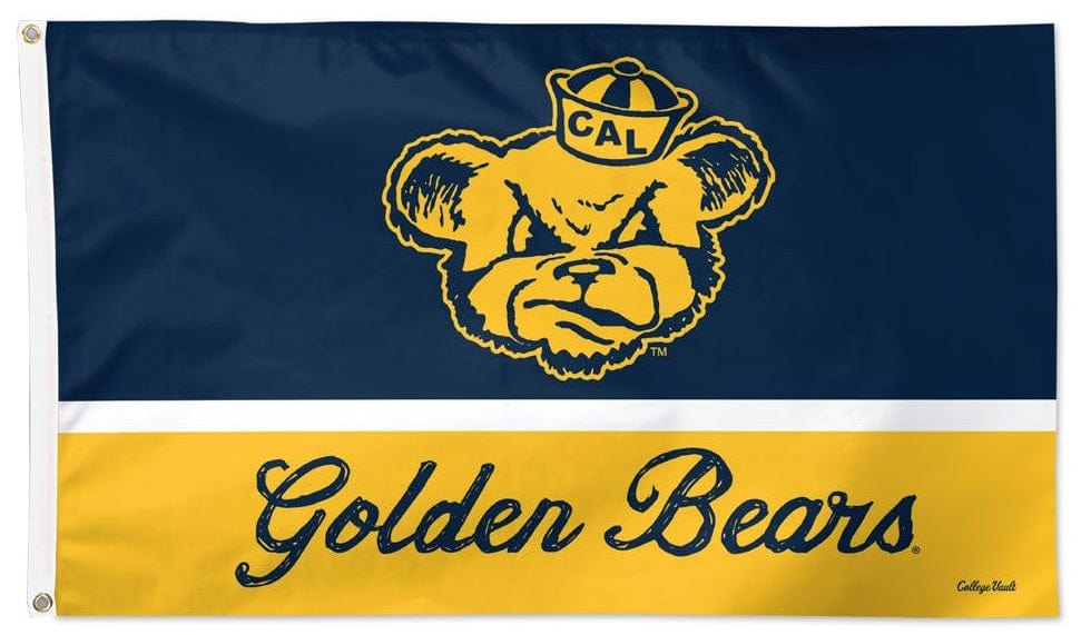 California Golden Bears Flag 3x5 Vintage Logo heartlandflags