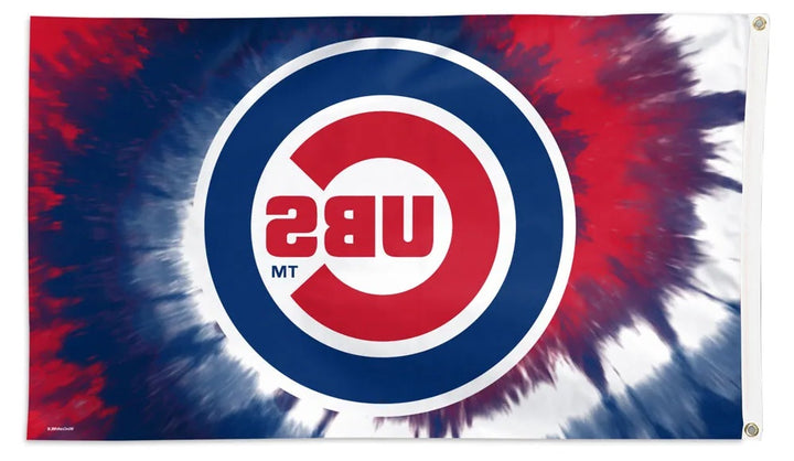 Chicago Cubs Tie Dye 3x5 Flag heartlandflags