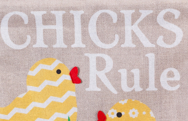 Chicks Rule 2 Sided Garden Flag heartlandflags