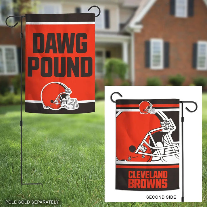 Cleveland Browns Garden Flag 2 Sided Dawg Pound heartlandflags