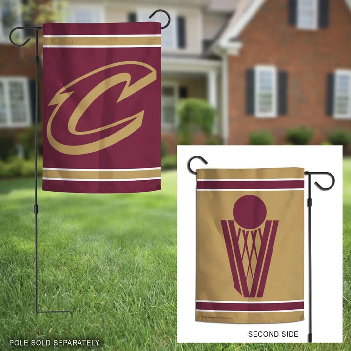Cleveland Cavaliers Garden Flag 2 Sided New Logo heartlandflags