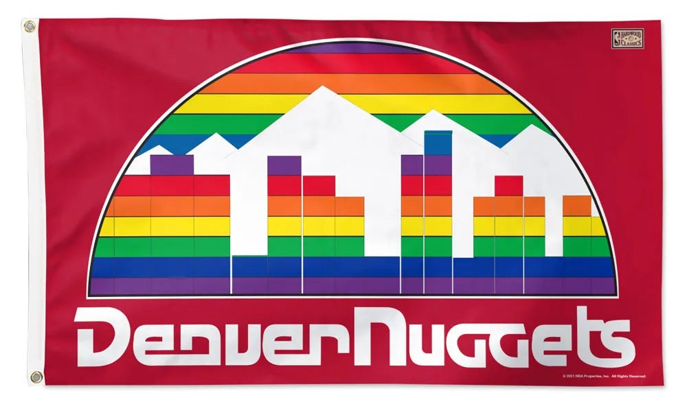 Denver Nuggets Classic Logo 3x5 Flag heartlandflags