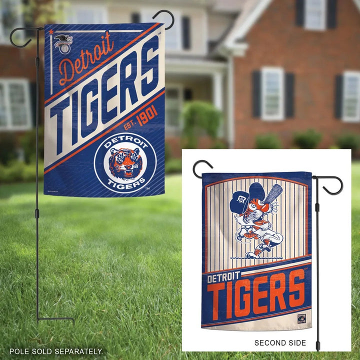 Detroit Tigers Garden Flag 2 Sided Cooperstown heartlandflags