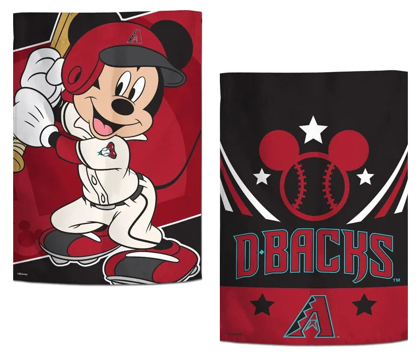 Diamondbacks 2 Sided Mickey Mouse Garden Flag heartlandflags