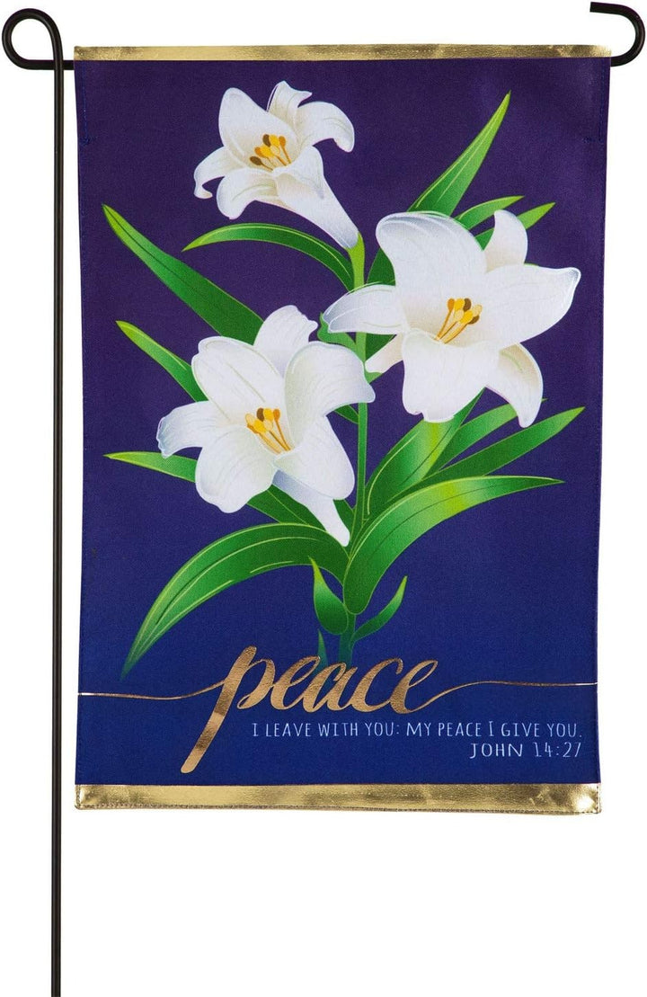 Easter Lilies 2 Sided Garden Flag heartlandflags