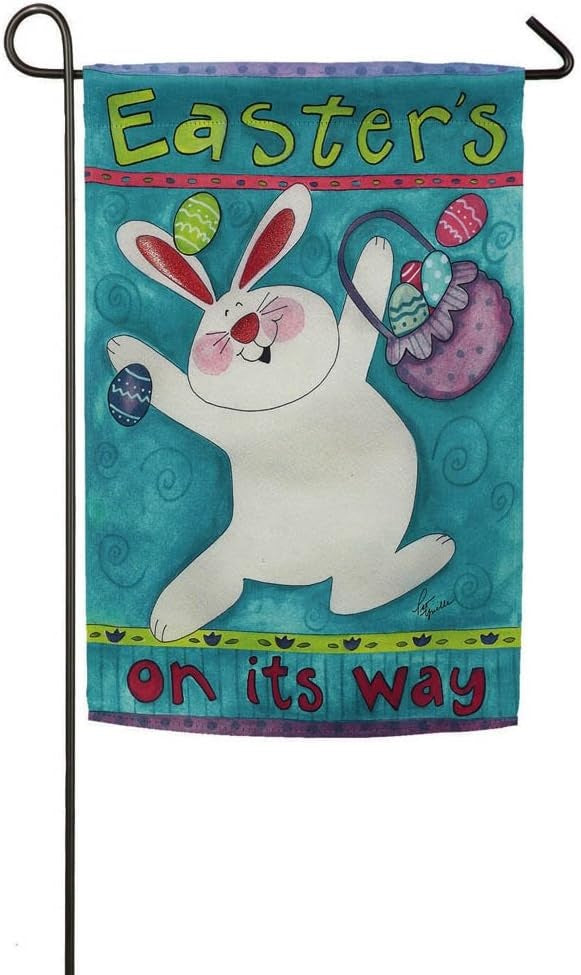 Easter's On Its Way 2 Sided Garden Flag heartlandflags