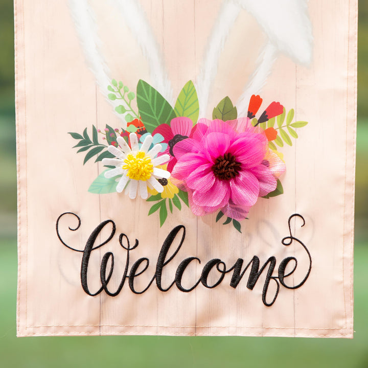 Every Bunny Welcome Garden Flag 2 Sided heartlandflags