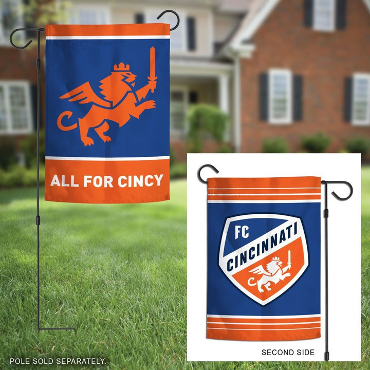 FC Cincinnati Garden Flag 2 Sided Soccer MLS heartlandflags