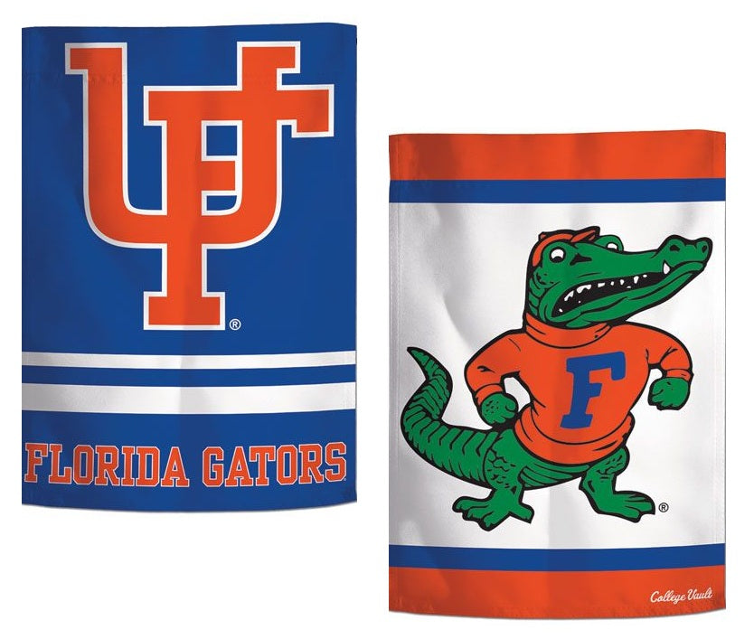Florida Garden Flag 2 Sided Gators Vintage Classic Logo heartlandflags