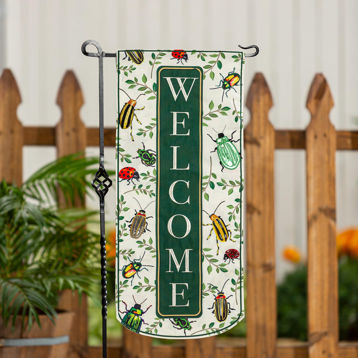 Garden Beetles 2 Sided Long Garden Flag heartlandflags