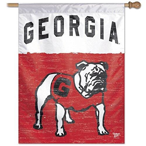 Georgia Bulldogs Banner Vintage Logo House Flag heartlandflags