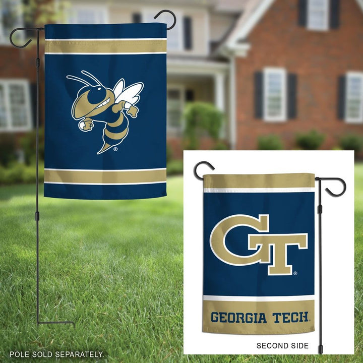 Georgia Tech Garden Flag 2 Sided GT Logo heartlandflags