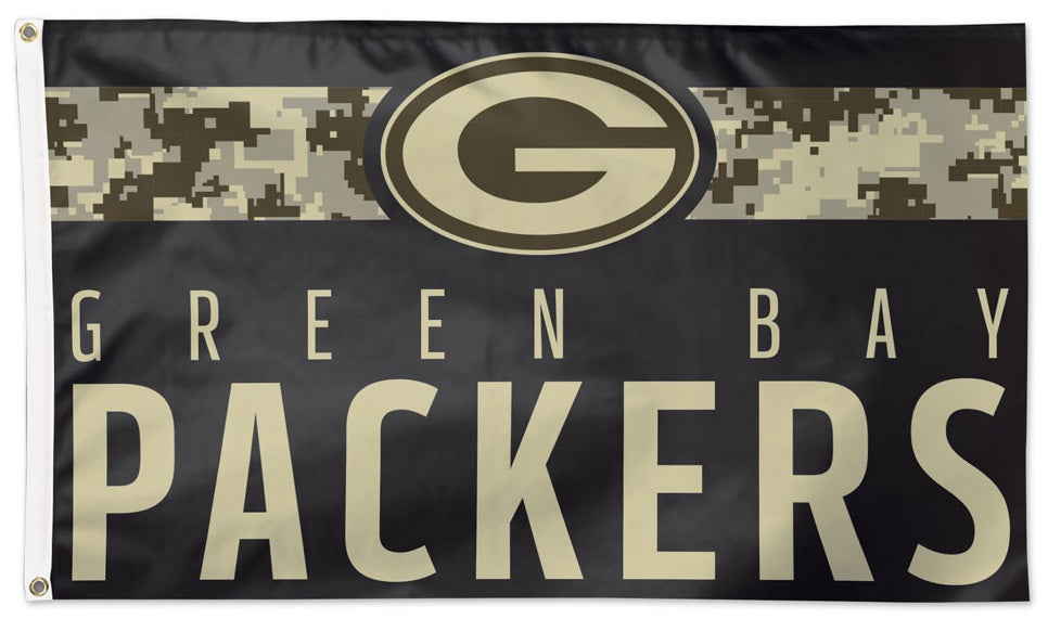 Green Bay Packers Flag 3x5 Military Digi Camouflage heartlandflags