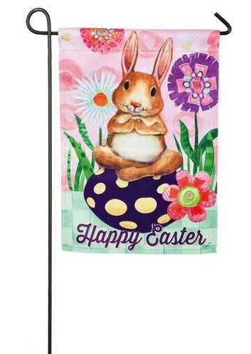 Happy Easter Bunny 2 Sided Garden Flag heartlandflags