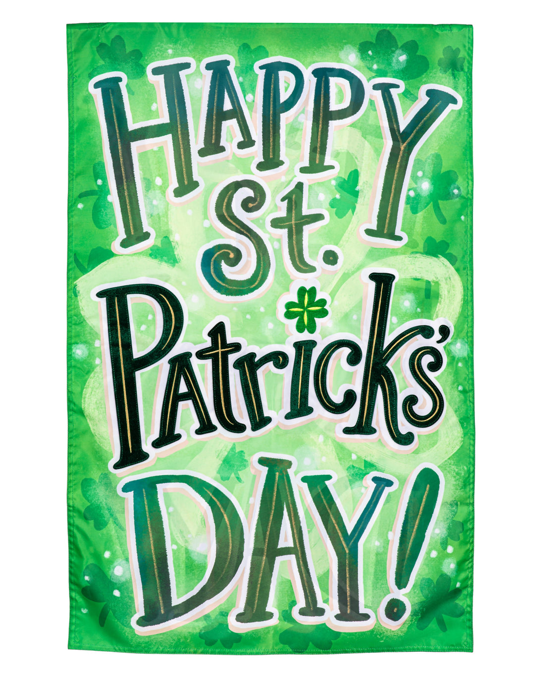 Happy St Patrick's Day Garden Flag 2 Sided heartlandflags