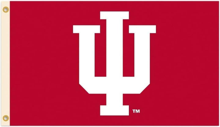 Indiana University Flag 3x5 Hoosiers IU Logo Red heartlandflags