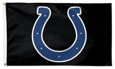 Indianapolis Colts Flag 3x5 Logo Black heartlandflags