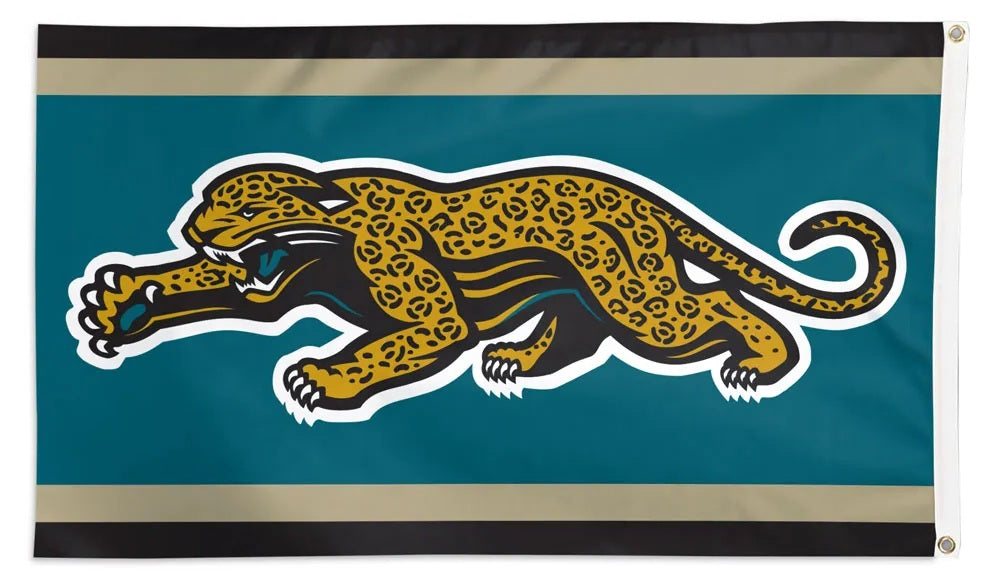 Jacksonville Jaguars Classic Logo 3x5 Flag heartlandflags