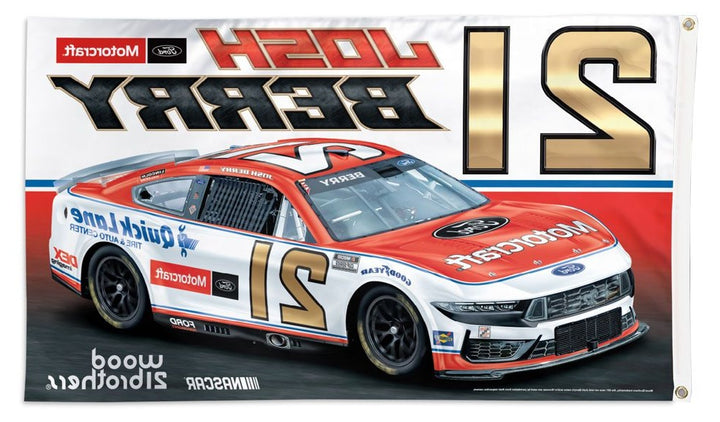 Josh Berry Flag Motorcraft 2025 Car 3x5 heartlandflags