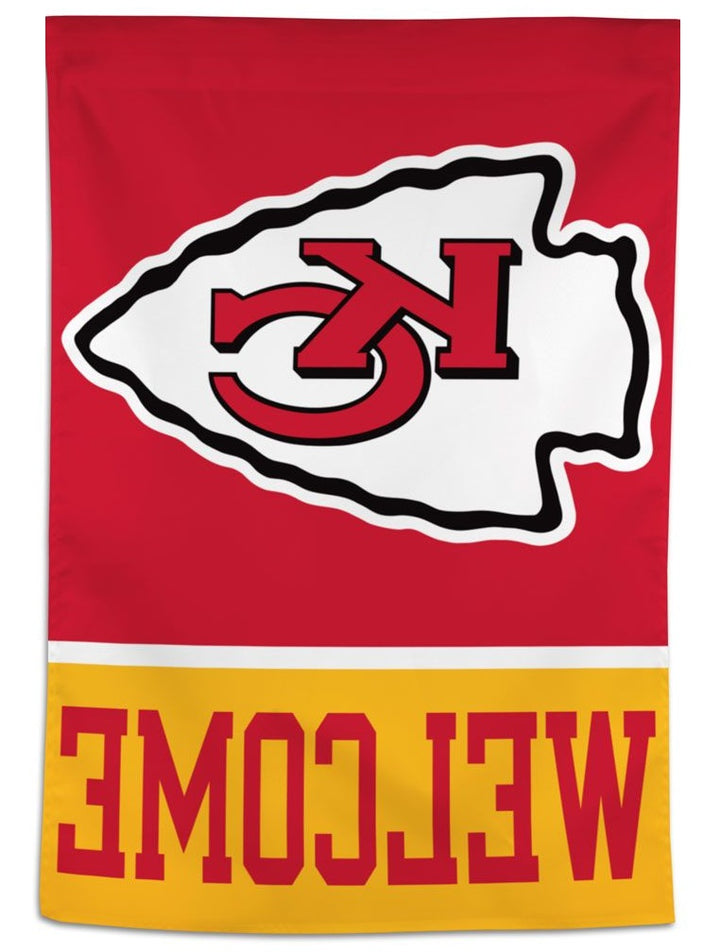 Kansas City Chiefs Flag Vertical Welcome Banner heartlandflags