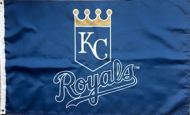 Kansas City Royals 3x5 Flag 2 sided heartlandflags