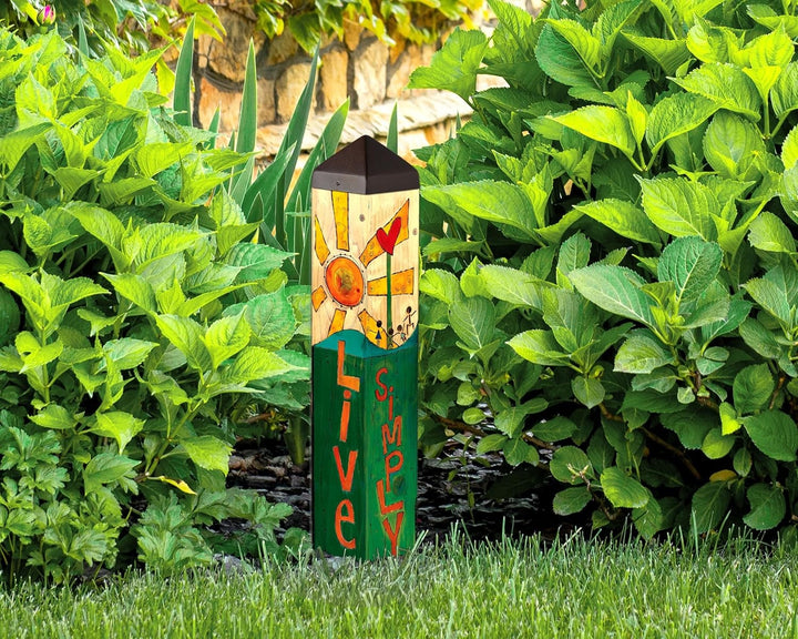 Live Simply Art Pole 20 Inches heartlandflags