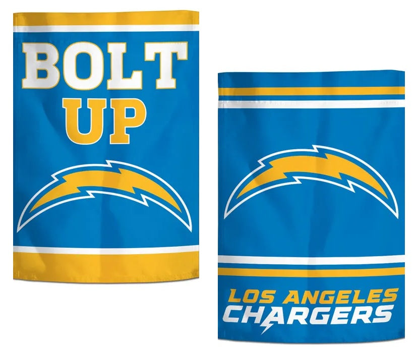 Los Angeles Chargers Garden Flag 2 Sided Bolt Up Slogan heartlandflags