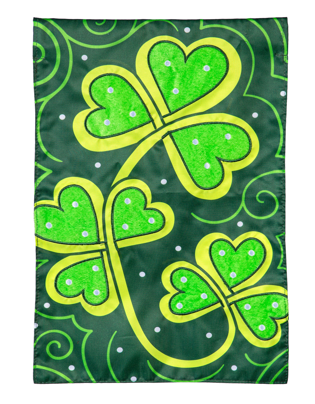Lucky Clovers Garden Flag 2 Sided heartlandflags