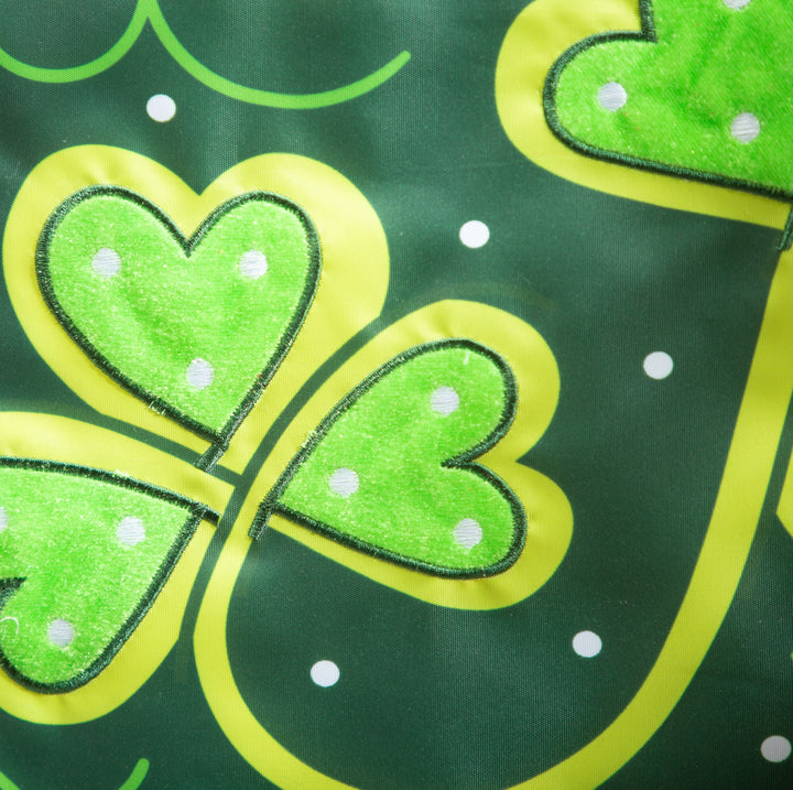 Lucky Clovers Garden Flag 2 Sided heartlandflags