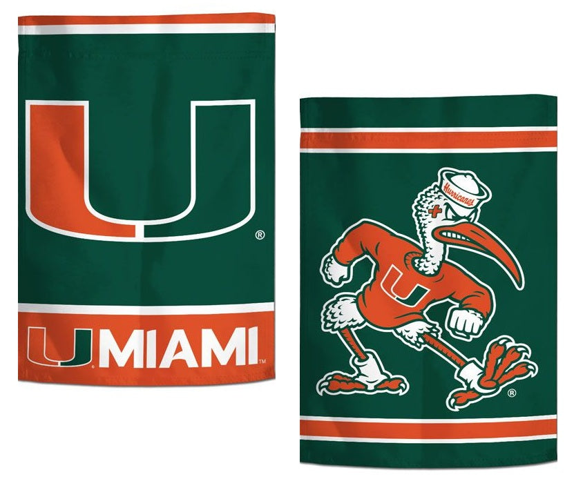 Miami Hurricanes 2-Sided Garden Flag heartlandflags