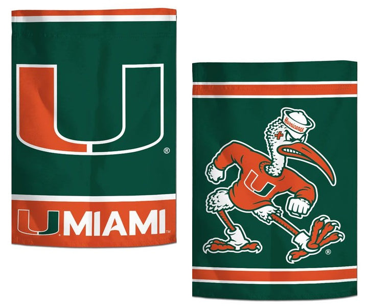 Miami Hurricanes 2-Sided Garden Flag heartlandflags