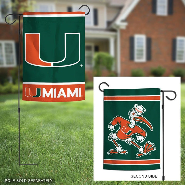 Miami Hurricanes 2-Sided Garden Flag heartlandflags