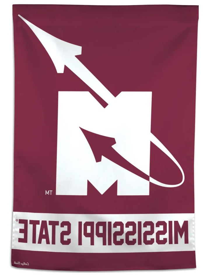 Mississippi State Flying M Logo Throwback Banner heartlandflags