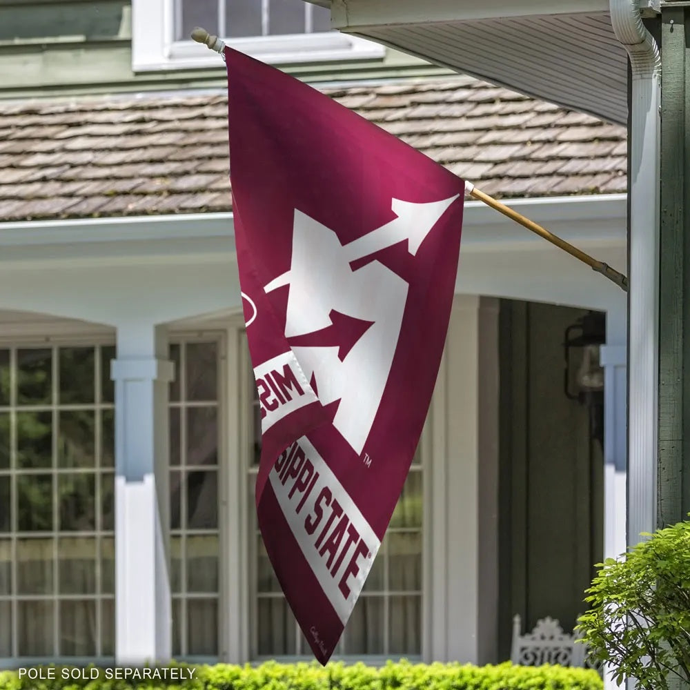 Mississippi State Flying M Logo Throwback Banner heartlandflags