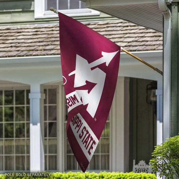 Mississippi State Flying M Logo Throwback Banner heartlandflags