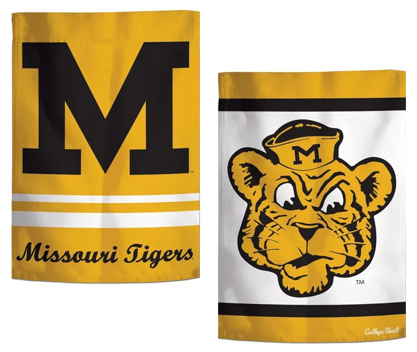 Missouri Garden Flag 2 Sided Tigers Vault Logo heartlandflags
