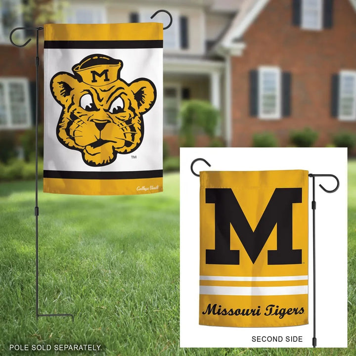 Missouri Garden Flag 2 Sided Tigers Vault Logo heartlandflags