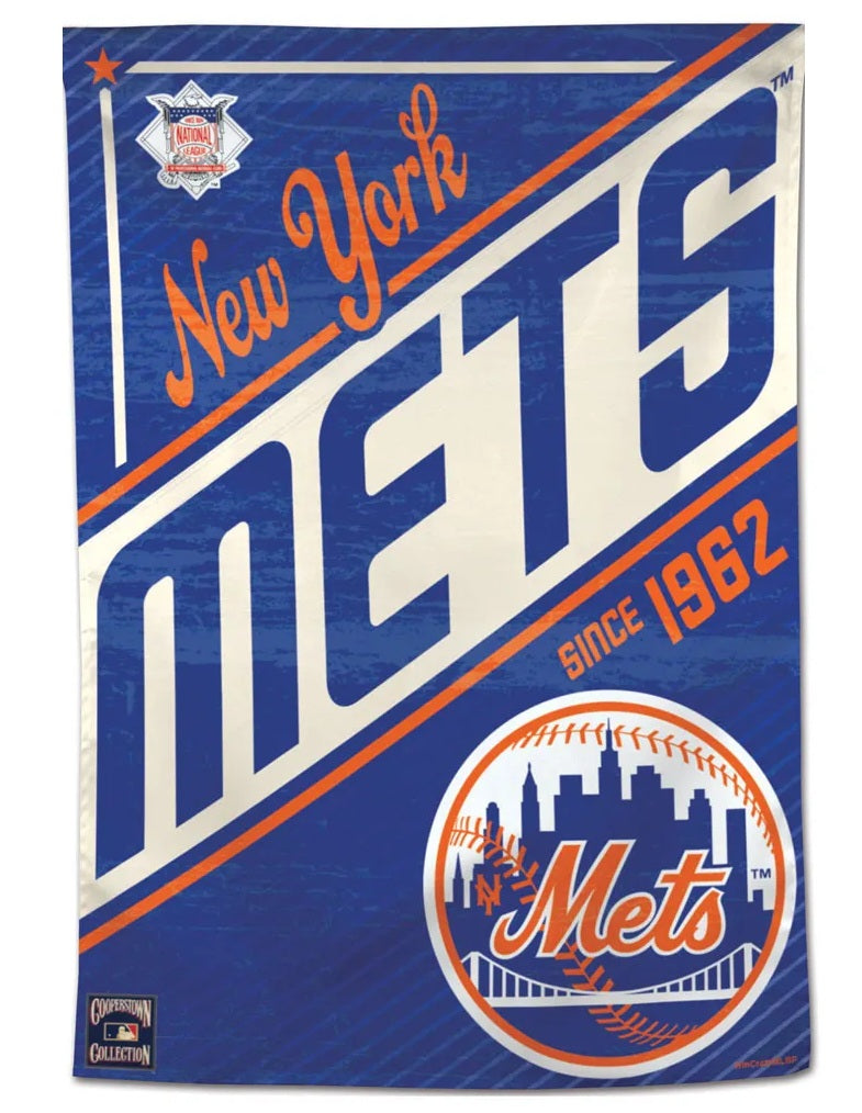 New York Mets Cooperstown Banner heartlandflags