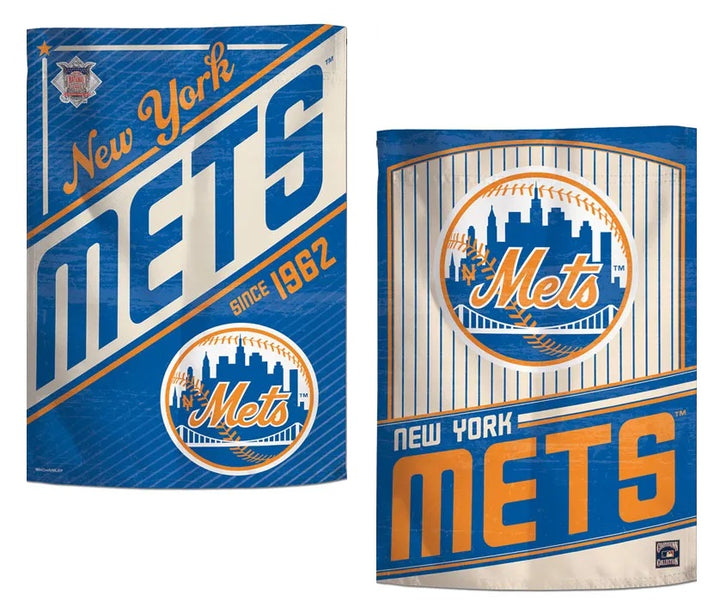 New York Mets Garden Flag 2 Sided Retro Classic Logo heartlandflags
