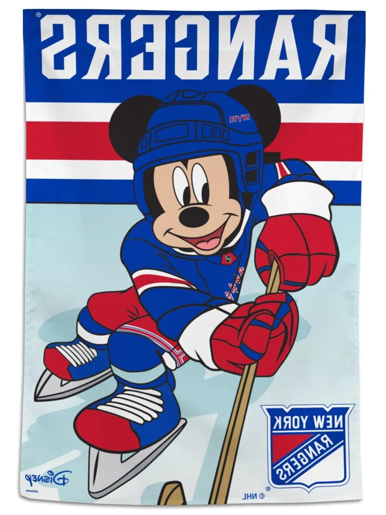 New York Rangers Mickey Mouse Banner heartlandflags