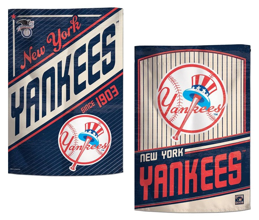 New York Yankees 2 Sided Retro Garden Flag heartlandflags