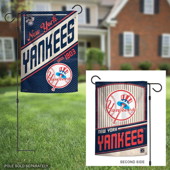 New York Yankees 2 Sided Retro Garden Flag heartlandflags