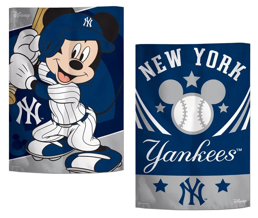 New York Yankees Garden Flag 2 Sided Mickey Mouse Disney heartlandflags